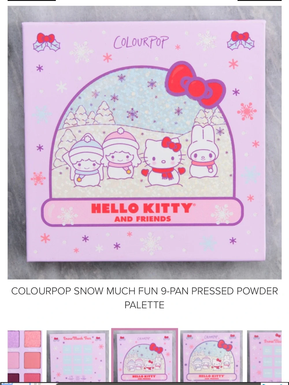 🆕❄️ ‘Snow Much Fun’ Palette - Hello Kitty x Colourpop - Eyeshadow Palette